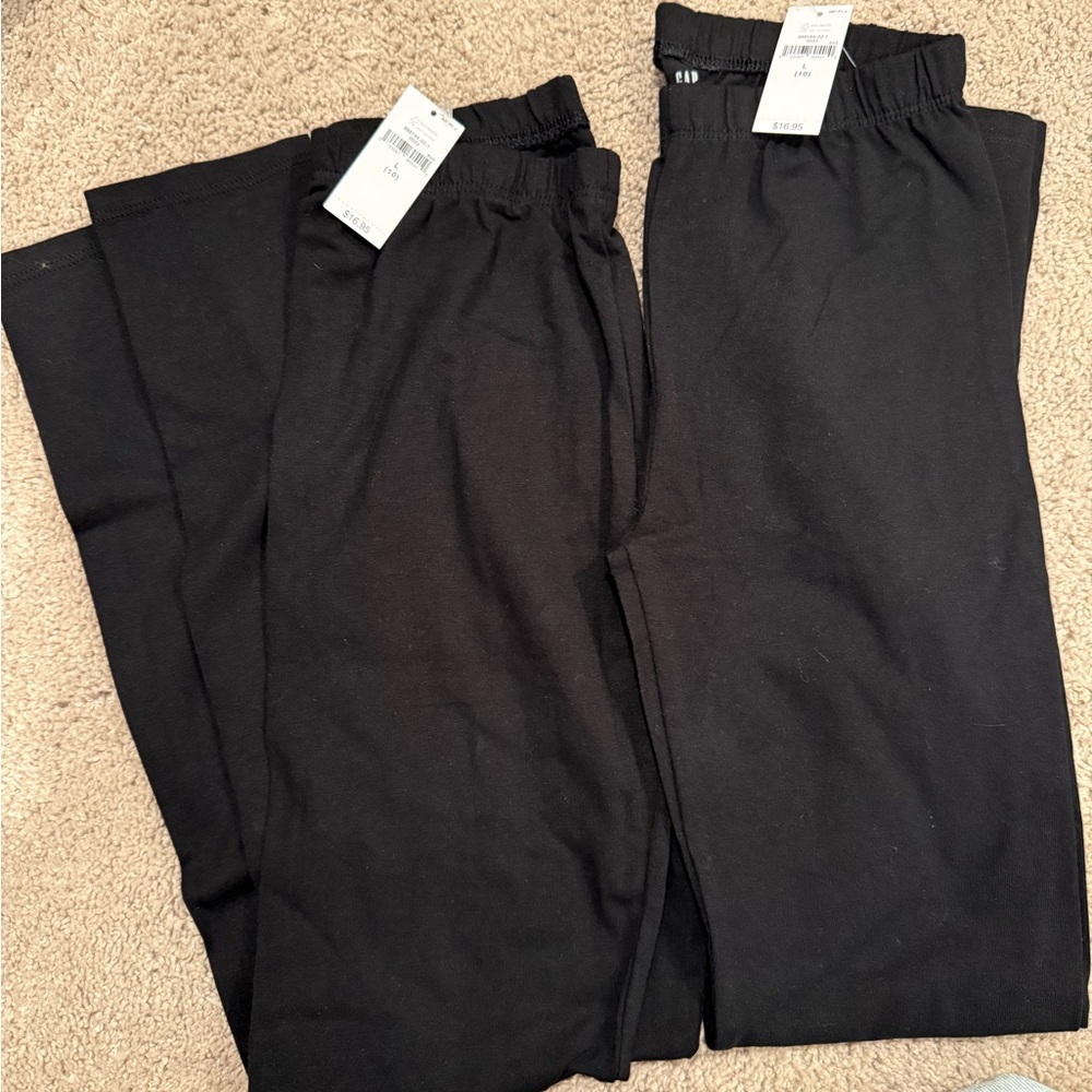 GAP girls black leggings (size L)